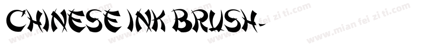 Chinese Ink Brush字体转换
